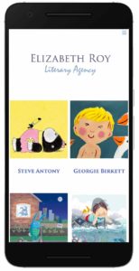 Elizabeth Roy Literary Agency website on mobile