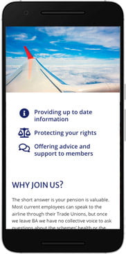 New ABAP website mobile